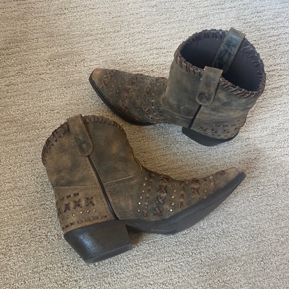 Rawhide western cowboy boots